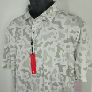 Redvanly Barres Polo Shirt Mens Size XL Glacier Gray Golf Performance